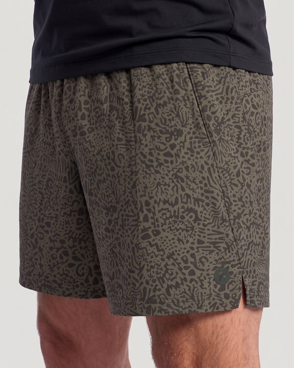 Men's Breeze Vent Short - Drifter Print Fatigue