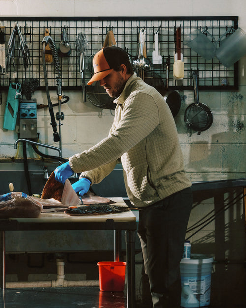 Men's Downvalley Quarter Zip - Heather Sandstone