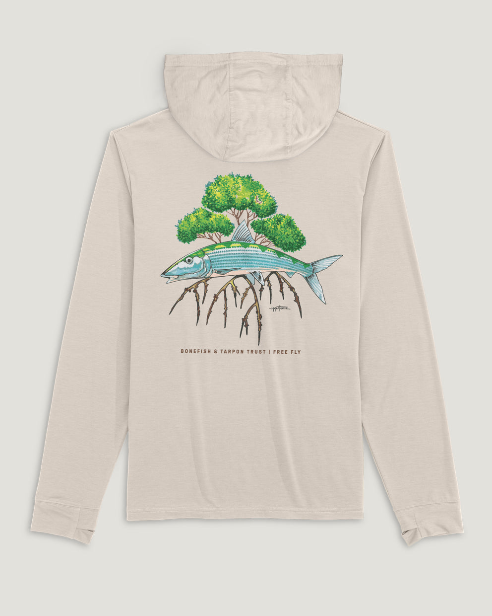 Men's Elevate Lightweight Hoodie - Bonefish & Tarpon Trust