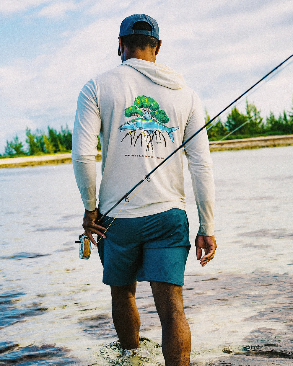 Men's Elevate Lightweight Hoodie - Bonefish & Tarpon Trust