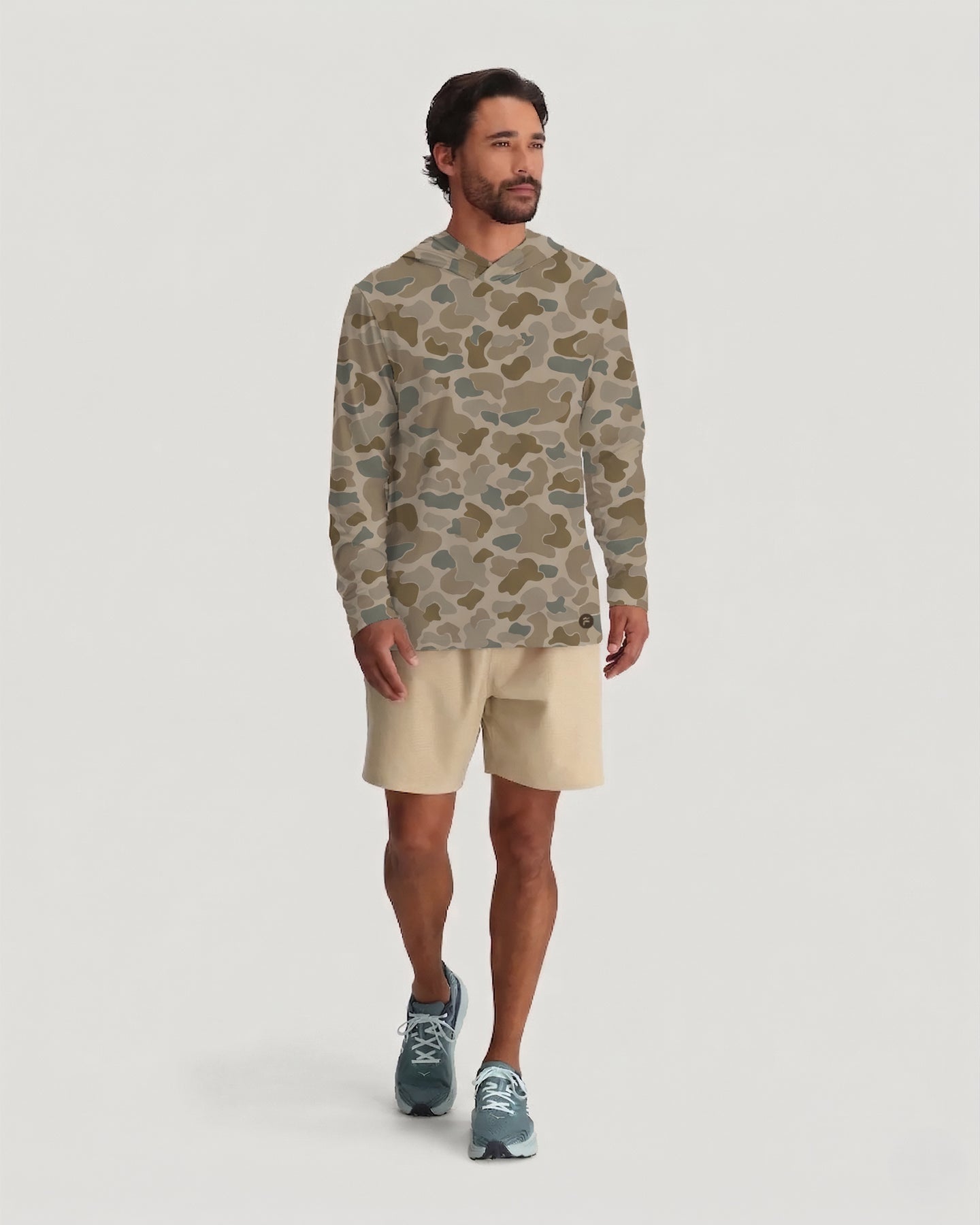 Men's Elevate Lightweight Hoodie - Vintage Camo Desert Tan