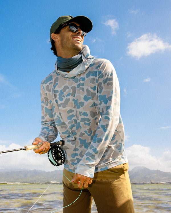 Men's Elevate Lightweight Hoodie - Vintage Camo Desert Tan