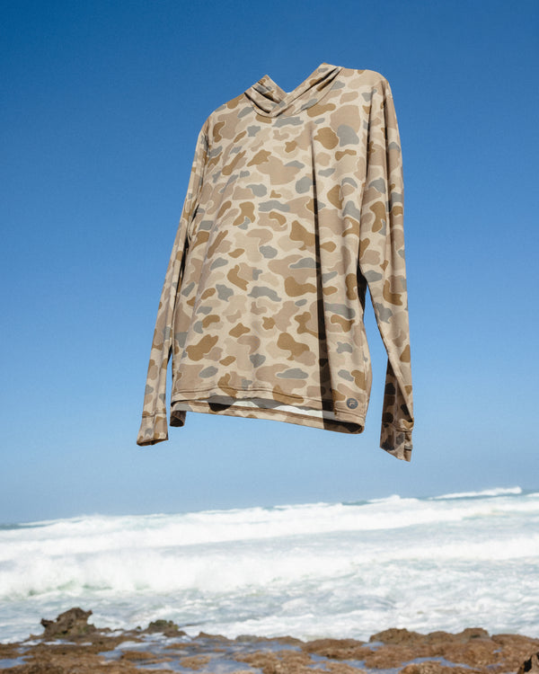 Men's Elevate Lightweight Hoodie - Vintage Camo Desert Tan