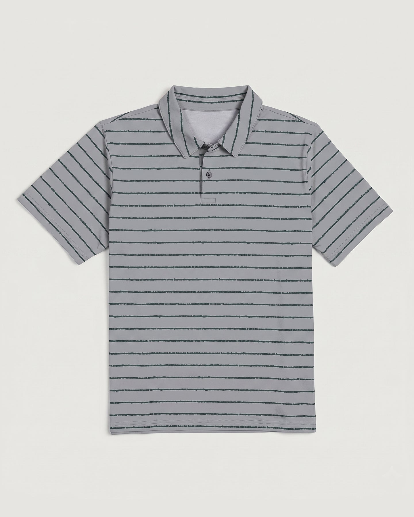 Men's Elevate Polo - Dash Stripe Aspen Grey