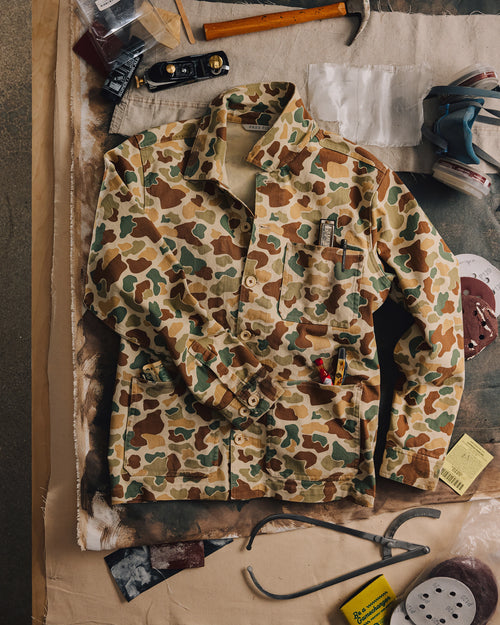 Men's Folly Twill Chore Coat - Vintage Camo