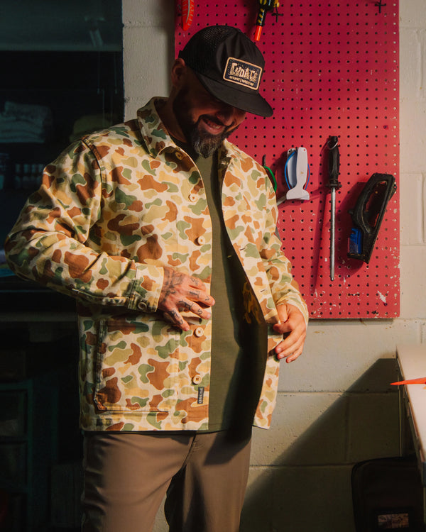 Men's Folly Twill Chore Coat - Vintage Camo