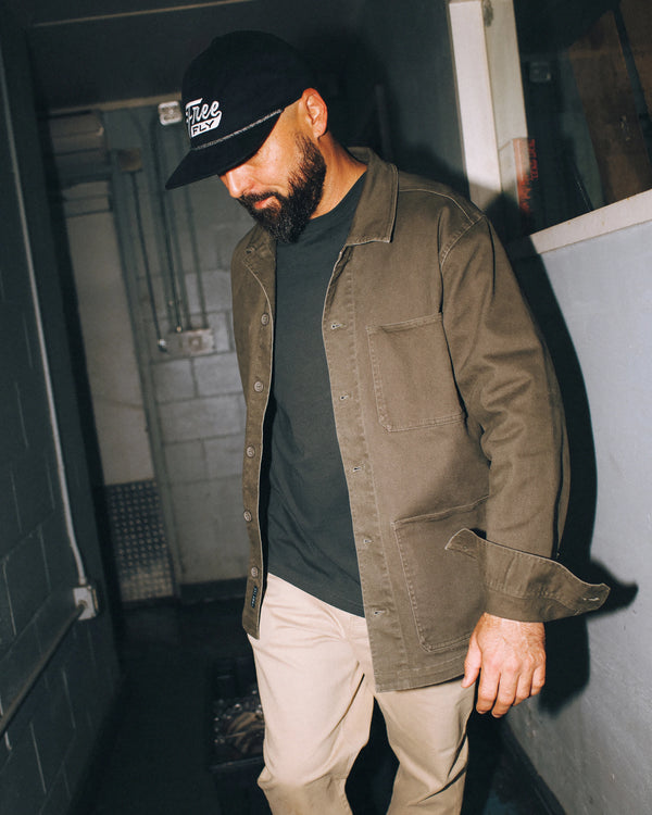 Men's Folly Twill Chore Coat - Dark Forest