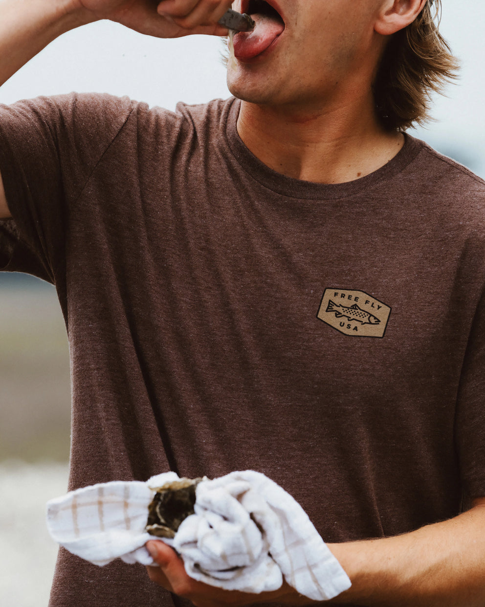 Freshwater Tee - Heather Chestnut