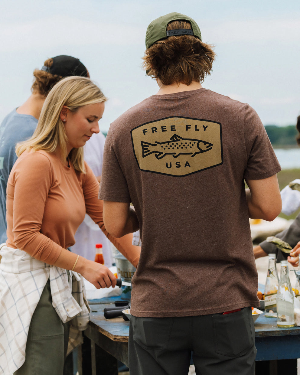 Freshwater Tee - Heather Chestnut