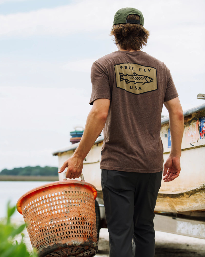 Freshwater Tee - Heather Chestnut