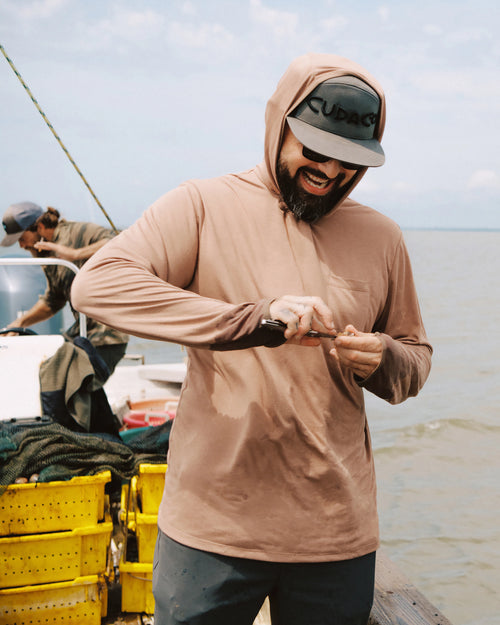 Men's Bamboo Lightweight Hoodie - Nutmeg