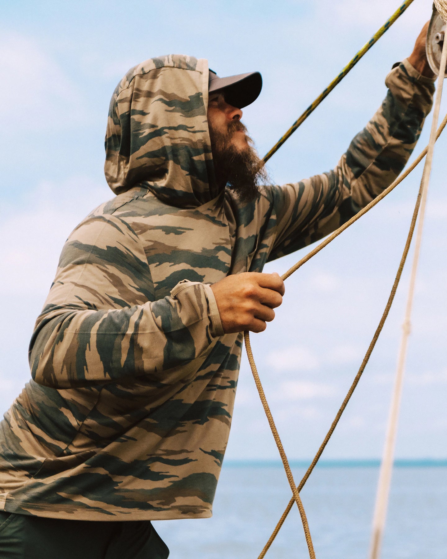 Men's Bamboo Lightweight Hoodie - Congaree Camo