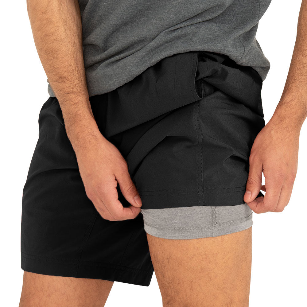 Men's Lined Breeze Short – 7" - Black