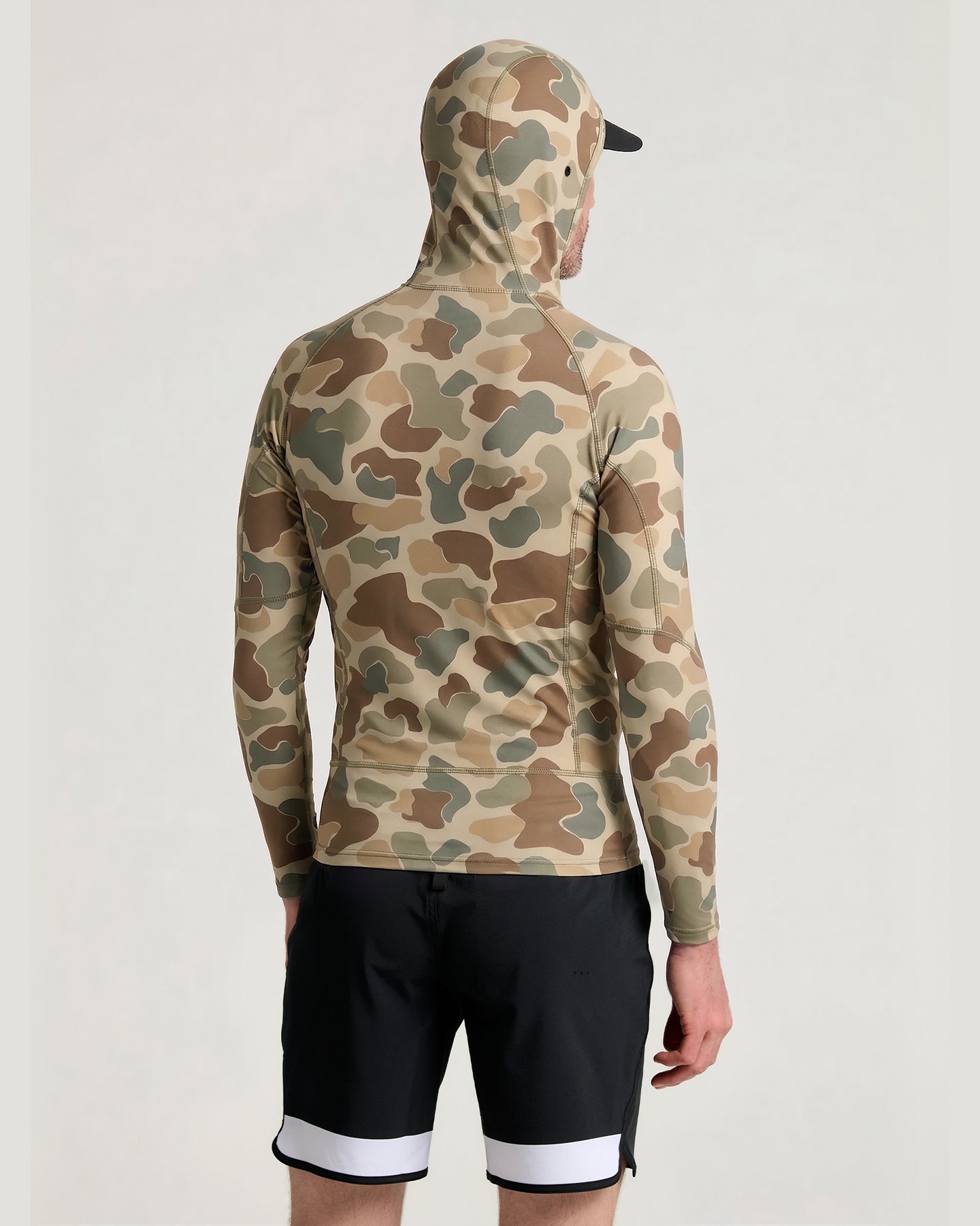 Men's Pinnacle Hooded Rash Guard - Vintage Camo