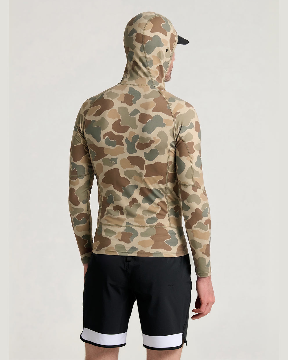 Men's Pinnacle Hooded Rash Guard - Vintage Camo