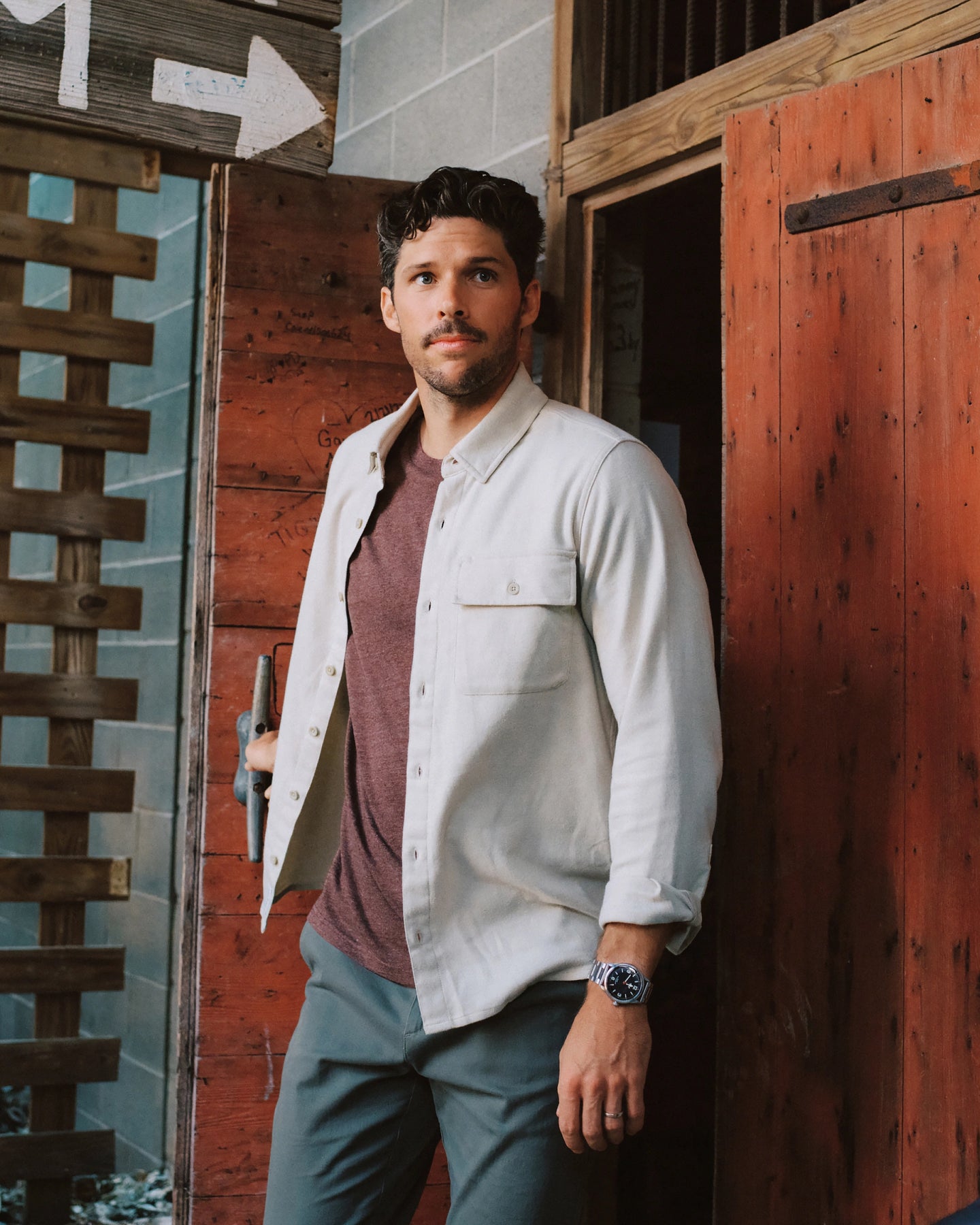 Men's Seawool Flannel Shirt - Sandstone