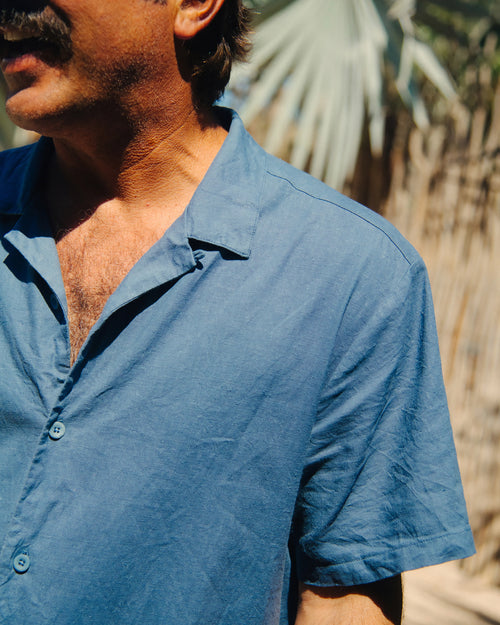 Men's Sullivan's Camp Shirt - Pacific Blue