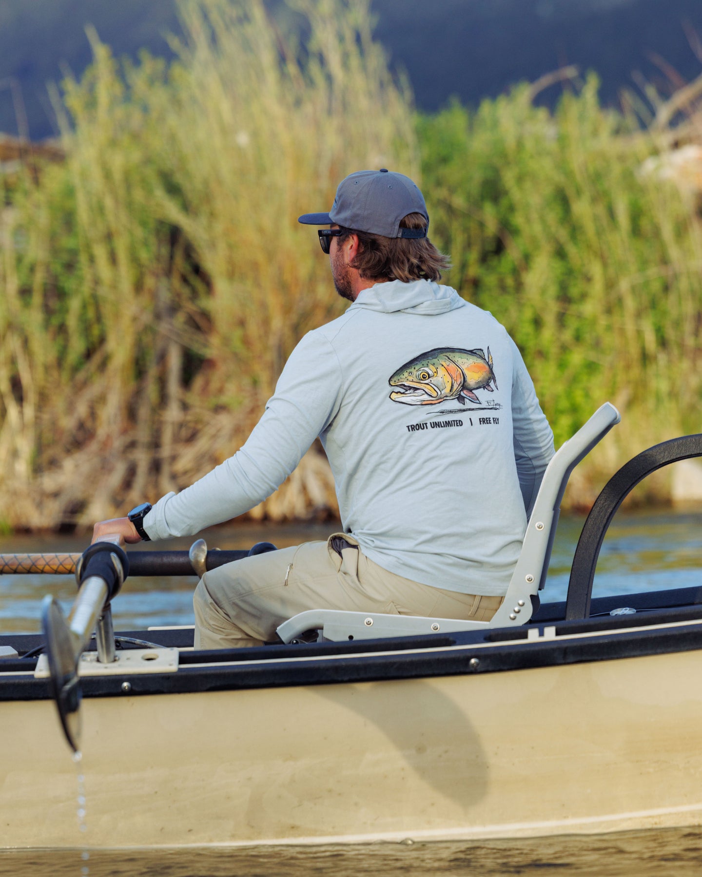 Men's Bamboo Shade Hoodie - Trout Unlimited