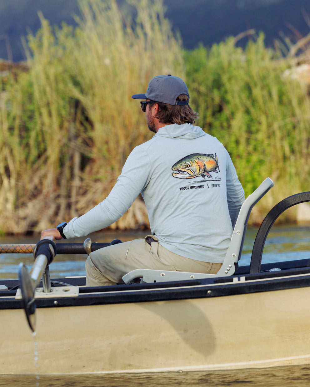 Men's Bamboo Shade Hoodie - Trout Unlimited