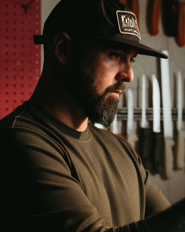 Men's Waffle Crew - Deep Navy