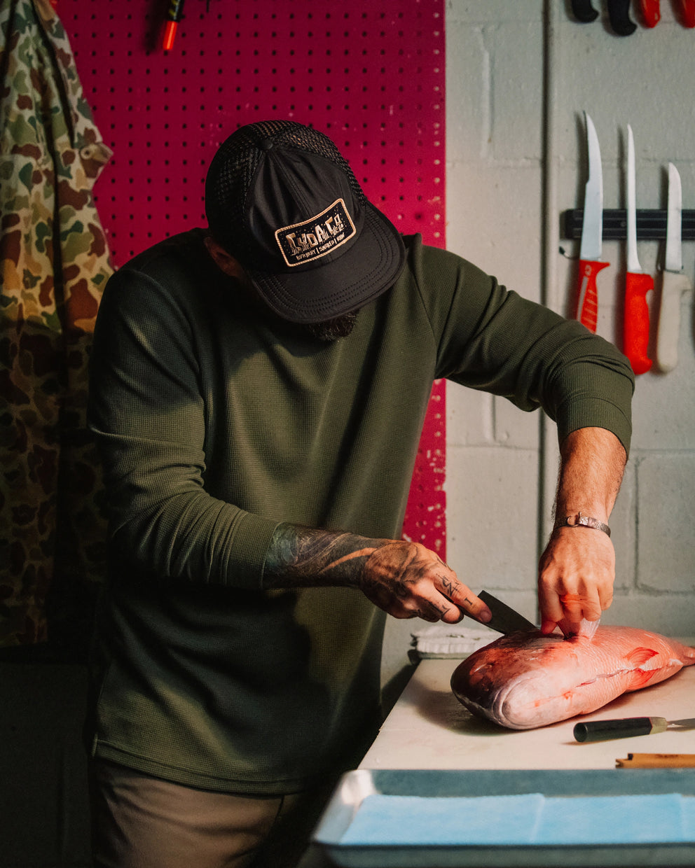 Men's Waffle Crew - Deep Navy