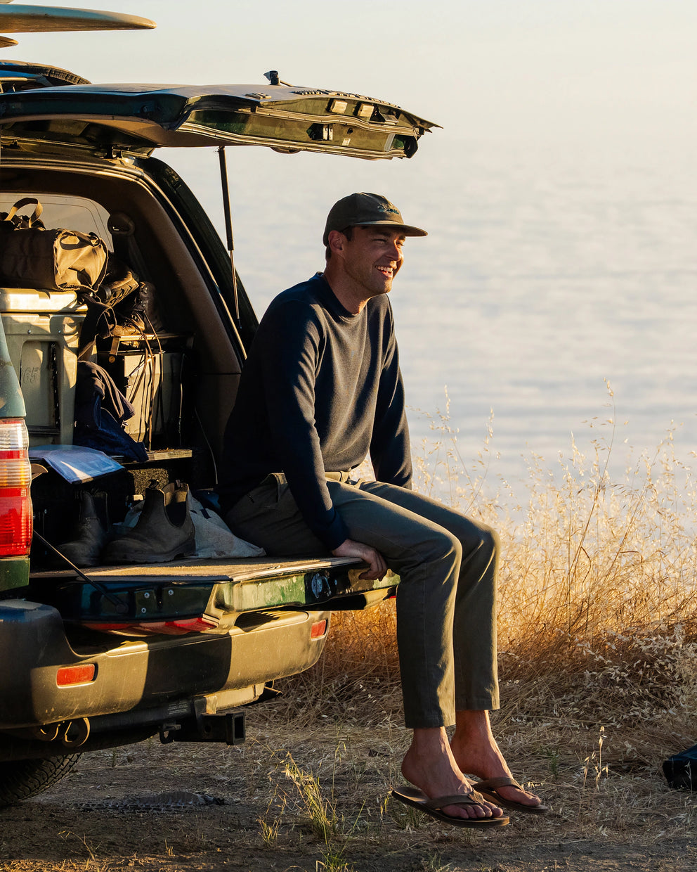 Men's Waffle Crew - Deep Navy