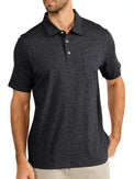 Men's Bamboo Heritage Polo - Heather Black