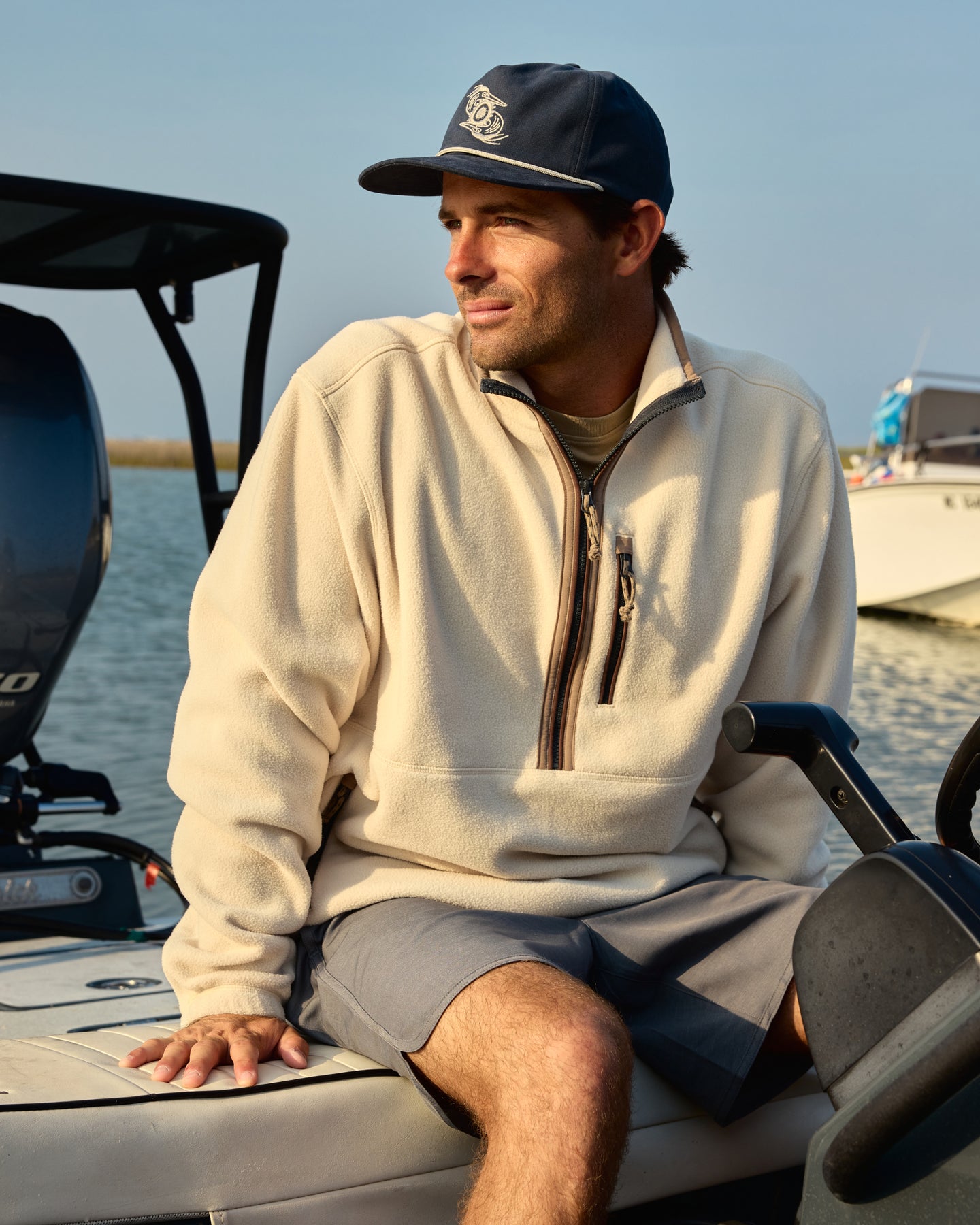 Men's Ashridge Fleece Half Zip - Storm Cloud