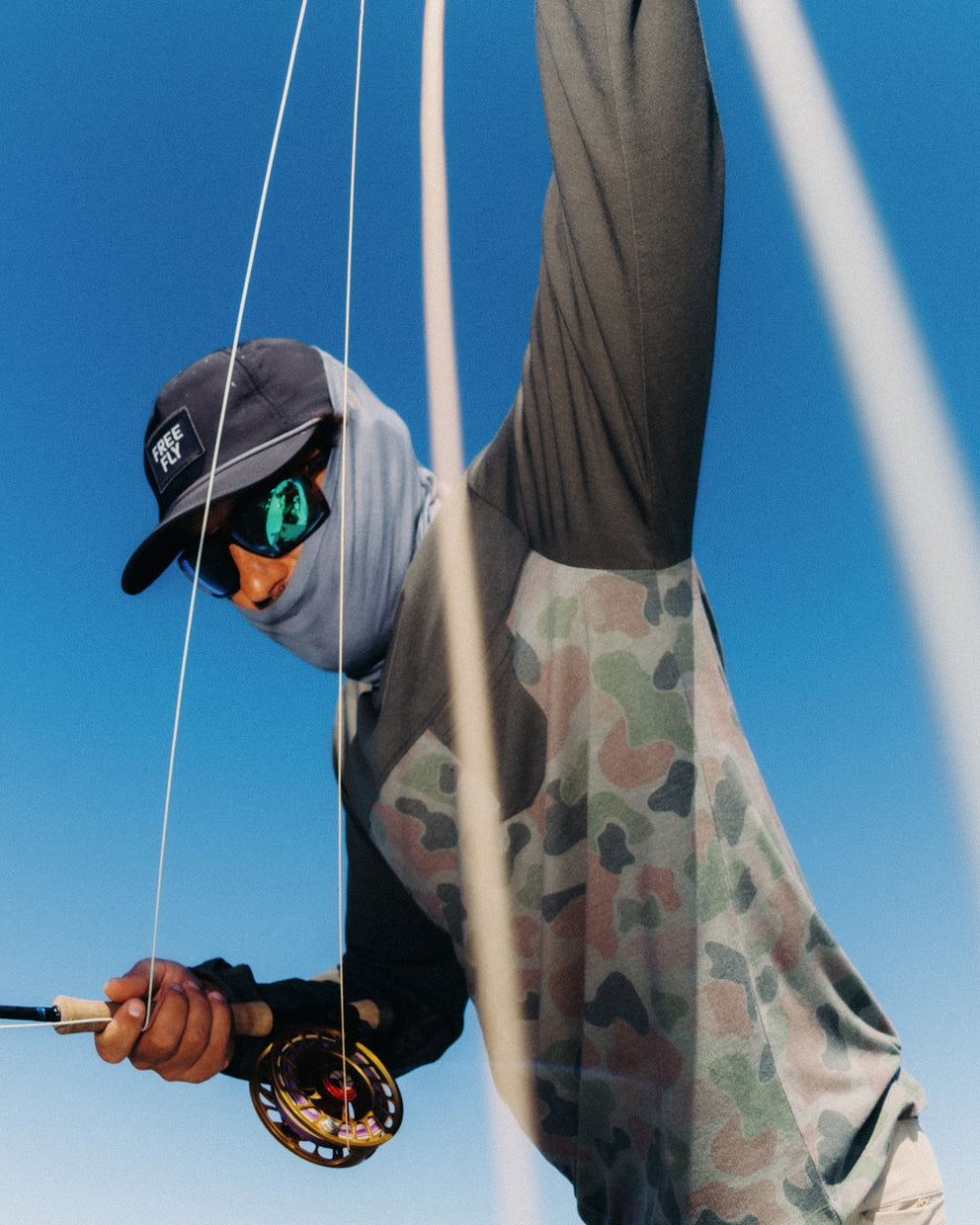 Men's Bamboo Hybrid Hoodie - Canyon / Vintage Camo Desert Tan
