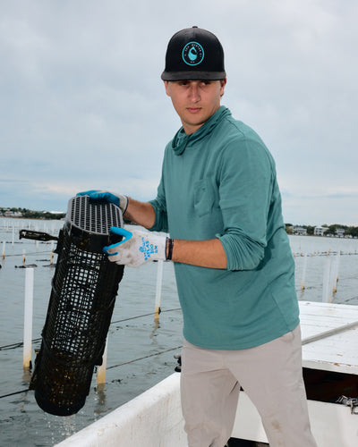 Men's Bamboo Lightweight Hoodie - Pacific Blue