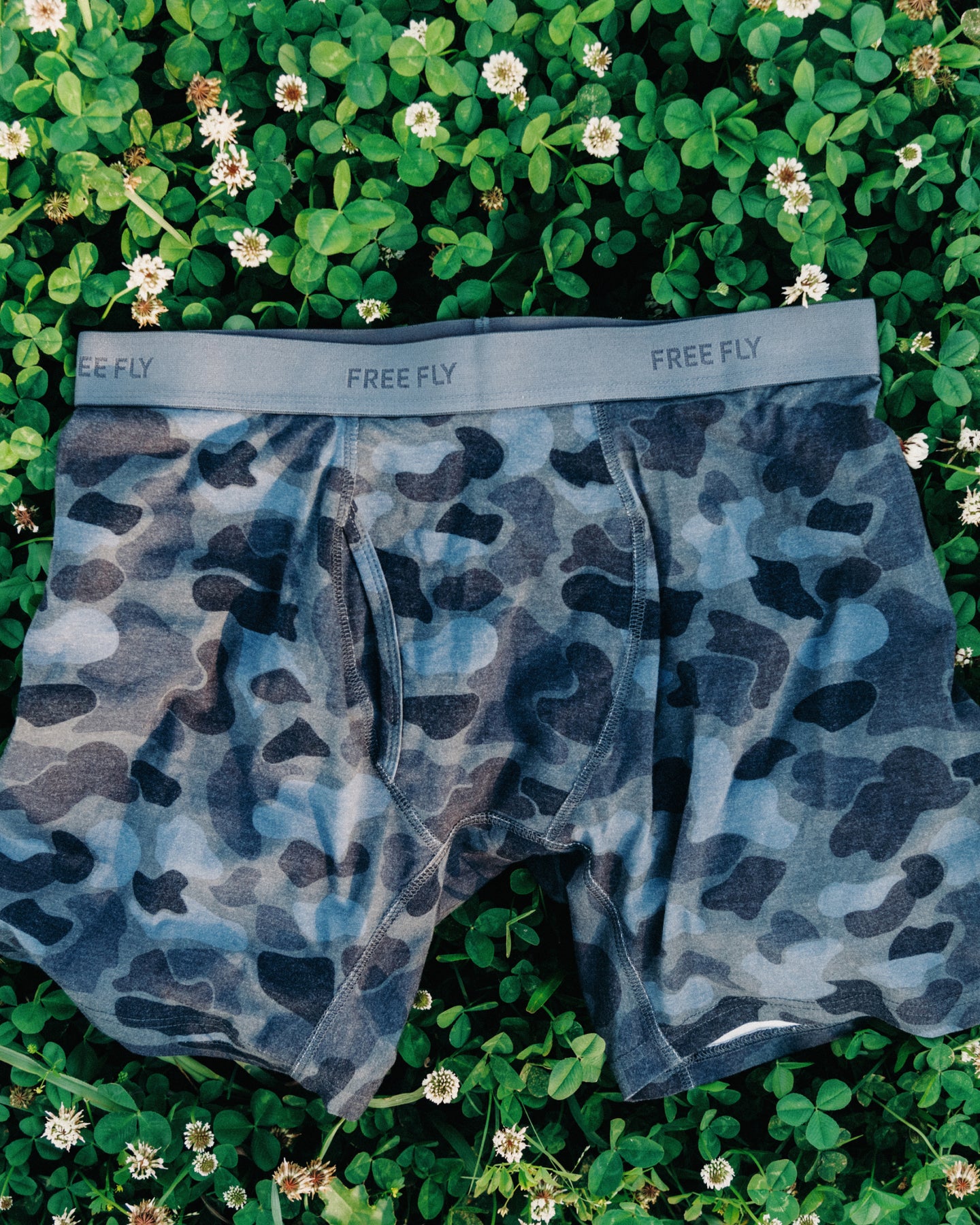 Men's Bamboo Motion Boxer Brief - Vintage Camo Black