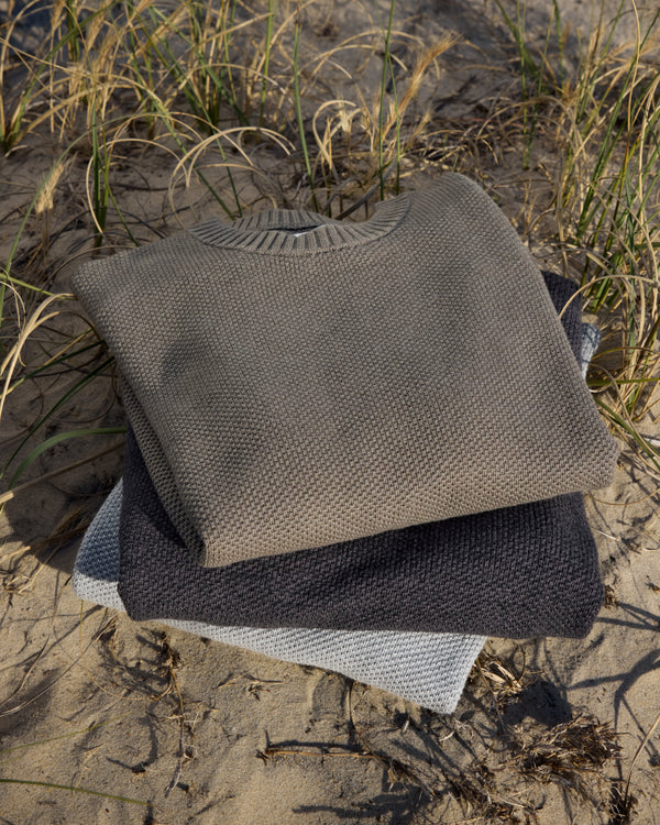 Men's Coastloom Crew Sweater - Heather Anthracite