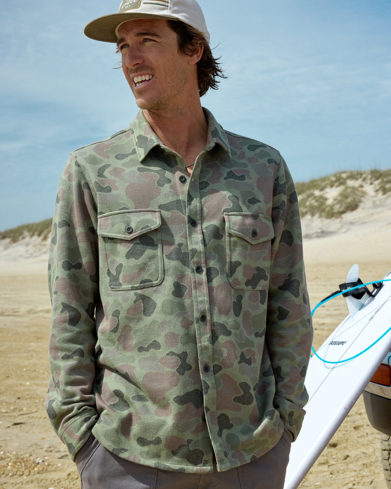Men's Gallatin Overshirt - Vintage Camo Oil Green