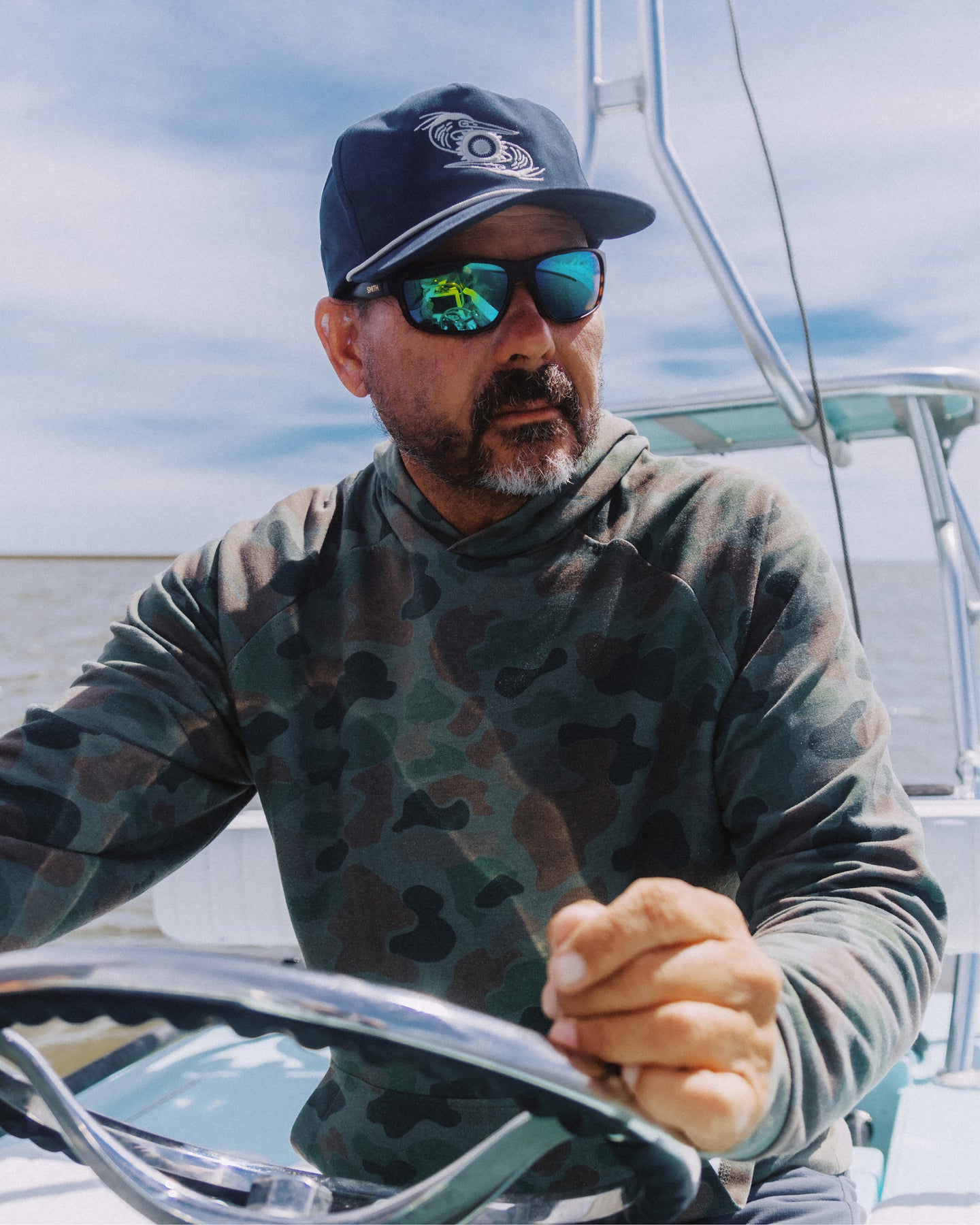 Great Blue Snapback Hat - Dark Navy