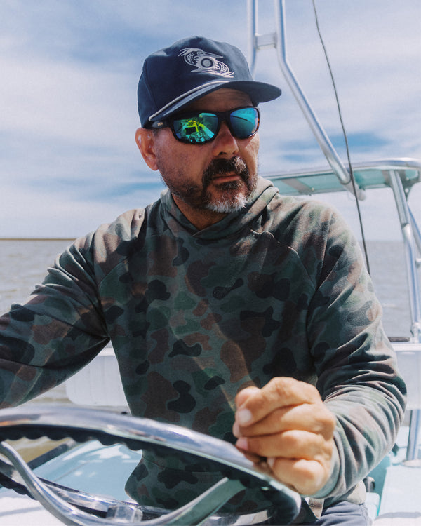 Great Blue Snapback Hat - Dark Navy