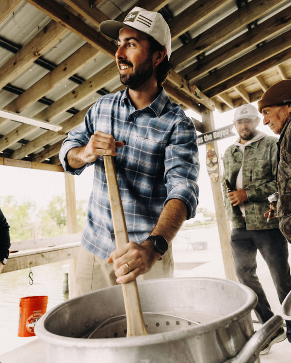 Men's Seawool Flannel Shirt - Storm Cloud Plaid