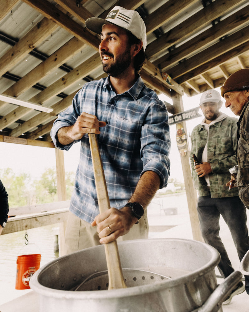 Men's Seawool Flannel Shirt - Storm Cloud Plaid