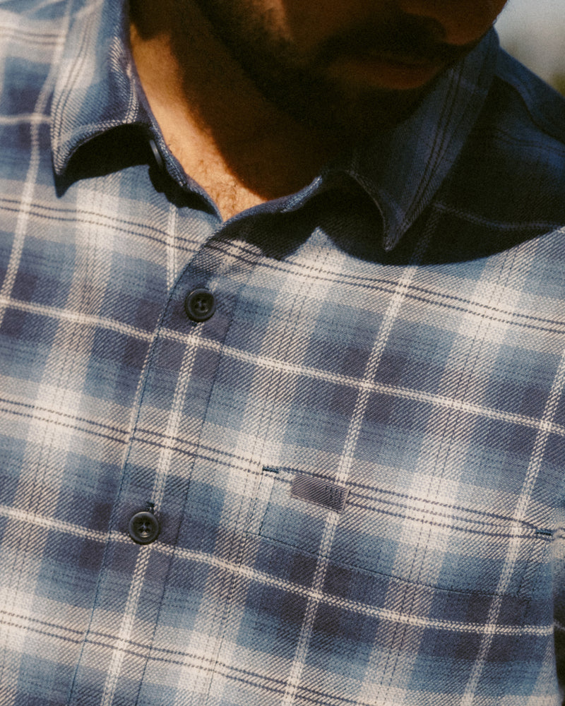 Men's Seawool Flannel Shirt - Storm Cloud Plaid