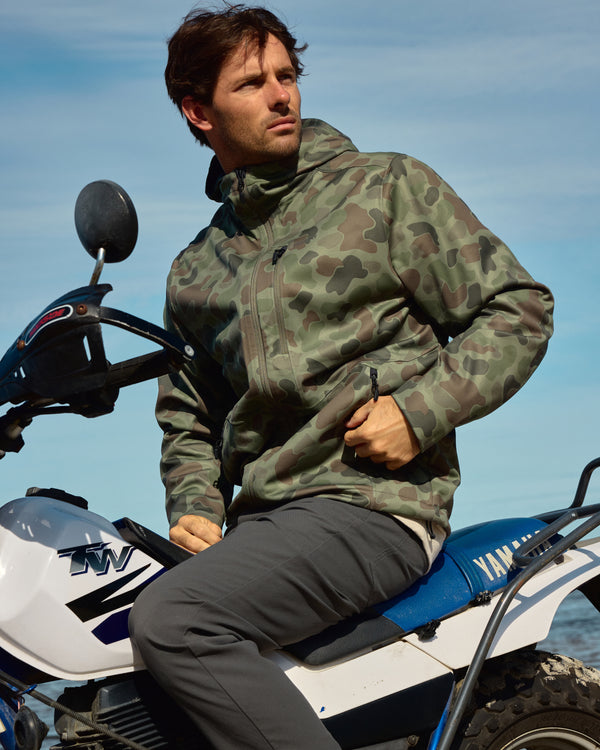 Men's Thermowind Jacket - Vintage Camo Oil Green