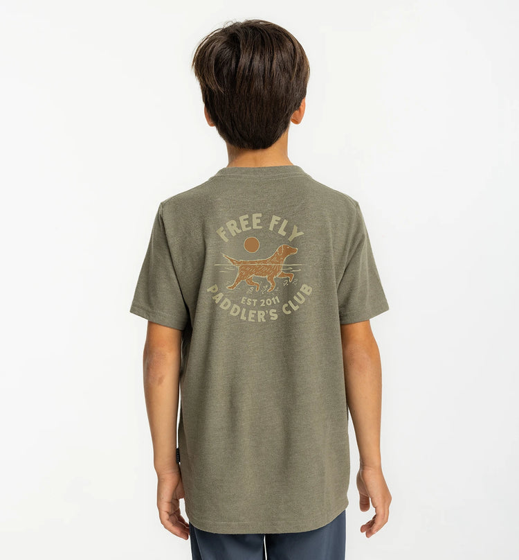 Youth Paddlers Club Tee - Heather Fatigue