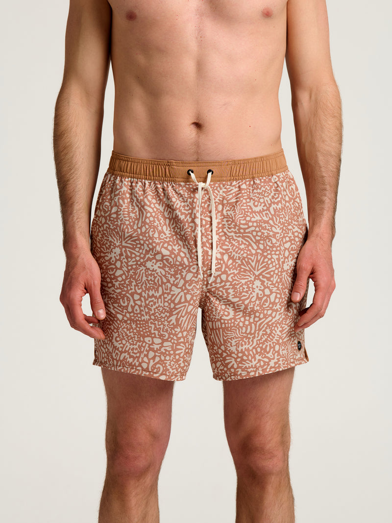 Men's Palmera Trunk – 16" - Drifter Print Canyon Clay