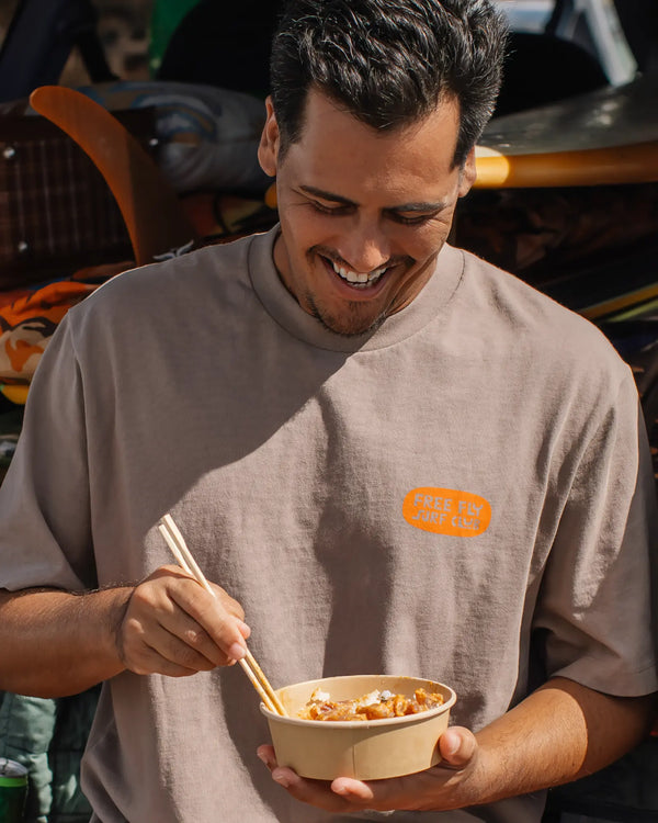 Pūpūkea Relaxed Graphic Tee - Fossil