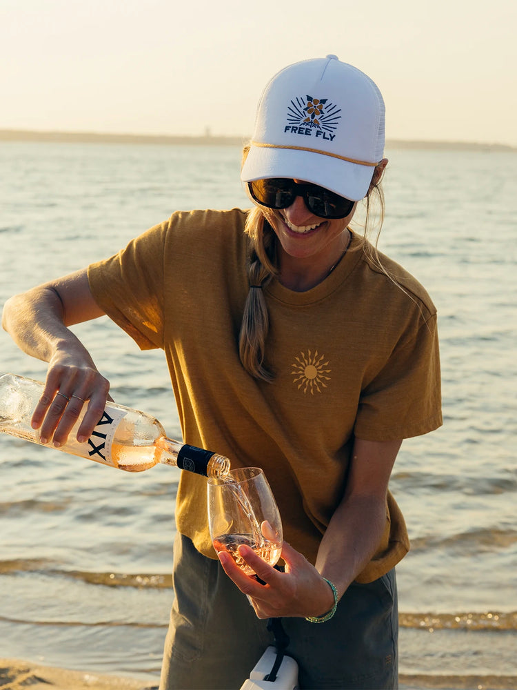 Women's Mellow Meadow Trucker Hat -  White