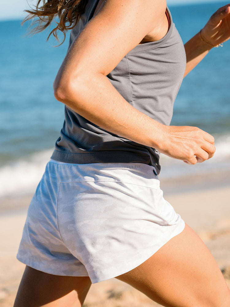 Women's Bamboo-Lined Active Breeze Short – 3" - Storm Cloud