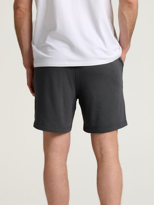 Men's Bamboo Lightweight Fleece Short - Black Sand