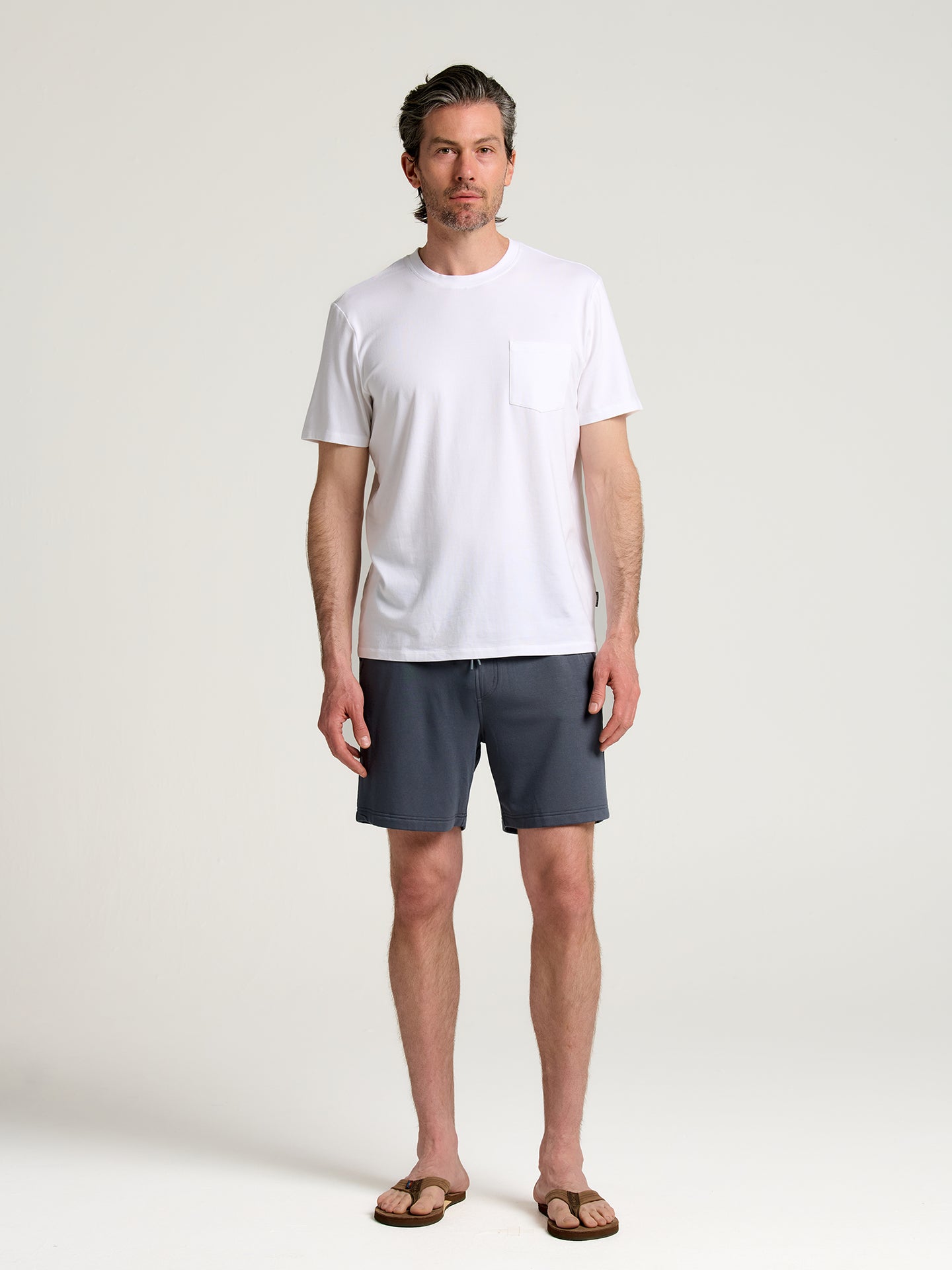 Men's Bamboo Lightweight Fleece Short - Storm Cloud