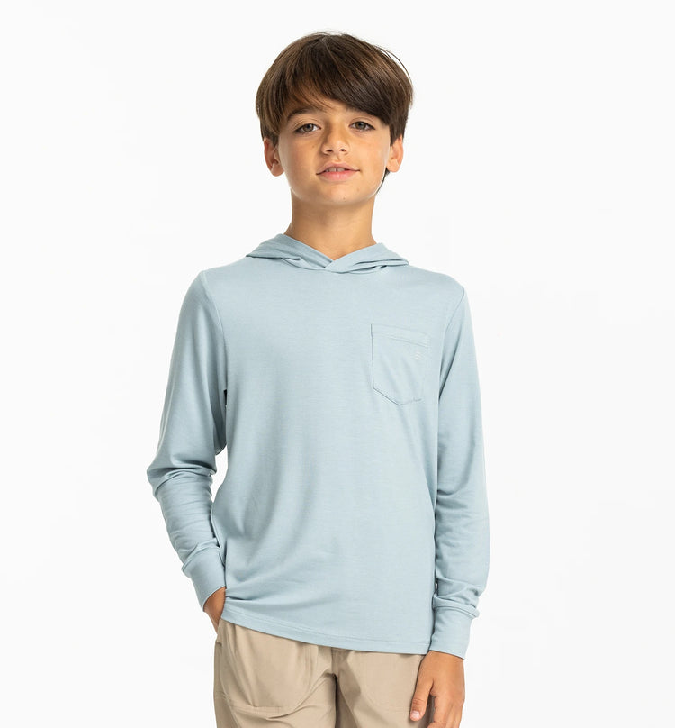 Youth Bamboo Shade Hoodie - Ocean Mist