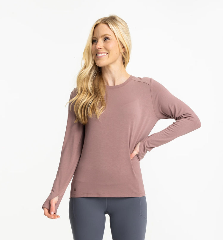 Women's Bamboo Shade Long Sleeve II - Fig