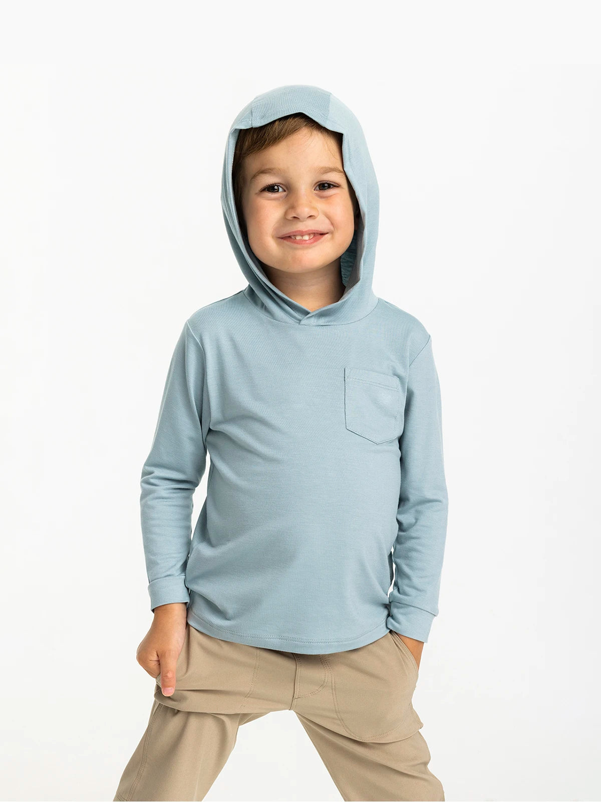 Toddler Bamboo Shade Hoodie - Ocean Mist