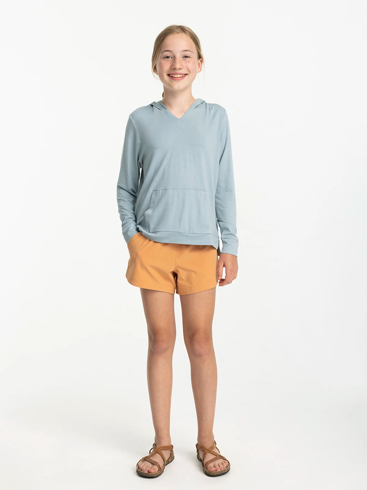 Girls' Bamboo Shade Hoodie - Ocean Mist